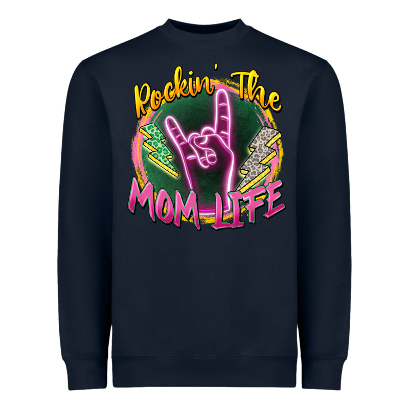 Rockin' The Mom Life Heavyweight Sweatshirt by Zillion Design Studio | Teevron