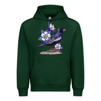 Forest Green Colorado Lark Mountain Bunting Bird Urban Hoodie - Bettercallsaul
