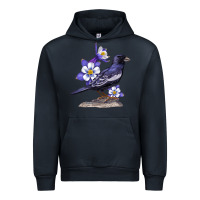 Navy Colorado Lark Mountain Bunting Bird Urban Hoodie - Bettercallsaul