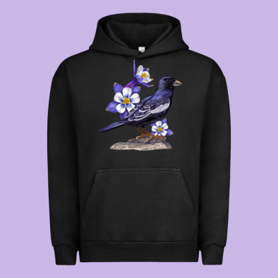 Colorado Lark Mountain Bunting Bird Urban Hoodie Designed By Bettercallsaul