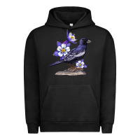 Pigment Black Colorado Lark Mountain Bunting Bird Urban Hoodie - Bettercallsaul