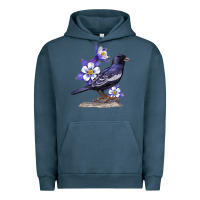 Pigment Midnight Navy Colorado Lark Mountain Bunting Bird Urban Hoodie - Bettercallsaul