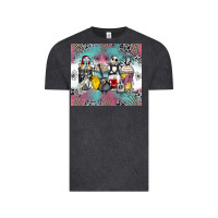 Vintage Black cartoon characters coffee cups Vintage Tee - Zillion Design Studio