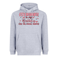 Heather Grey february is my birthday yes the whole month malia Heavyweight Hoodie - MaliasSmallBusiness