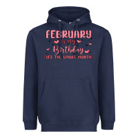 Navy february is my birthday yes the whole month malia Heavyweight Hoodie - MaliasSmallBusiness