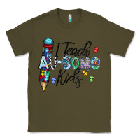 Army Green i teach au some kids Classic Tee - CowhideDigitalArt