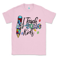 Bubblegum Pink i teach au some kids Classic Tee - CowhideDigitalArt