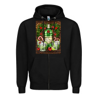 Black gin tonic cocktail Zipper Hoodie - AdoDesignShop