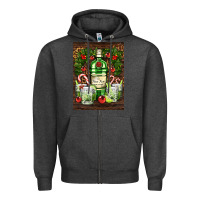 Charcoal Heather gin tonic cocktail Zipper Hoodie - AdoDesignShop