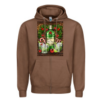 Chestnut gin tonic cocktail Zipper Hoodie - AdoDesignShop