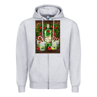 Heather Grey gin tonic cocktail Zipper Hoodie - AdoDesignShop