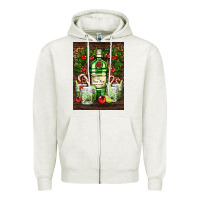 Oatmeal Heather gin tonic cocktail Zipper Hoodie - AdoDesignShop