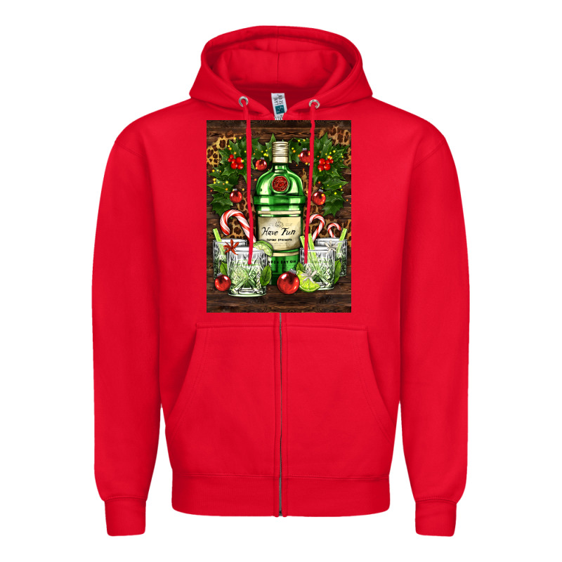Gin Tonic Cocktail Zipper Hoodie by AdoDesignShop | Teevron