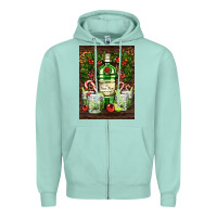 Seafoam gin tonic cocktail Zipper Hoodie - AdoDesignShop