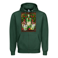 Sports Green gin tonic cocktail Zipper Hoodie - AdoDesignShop