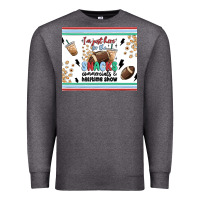 Charcoal Heather i'm just here for the snacks Premium Sweatshirt - MaliasSmallBusiness