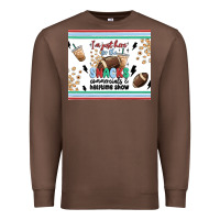 Chestnut i'm just here for the snacks Premium Sweatshirt - MaliasSmallBusiness