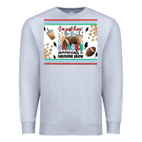 Heather Grey i'm just here for the snacks Premium Sweatshirt - MaliasSmallBusiness