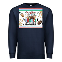 Navy i'm just here for the snacks Premium Sweatshirt - MaliasSmallBusiness