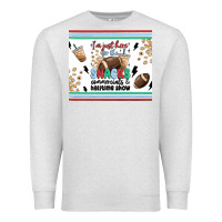 Oatmeal Heather i'm just here for the snacks Premium Sweatshirt - MaliasSmallBusiness