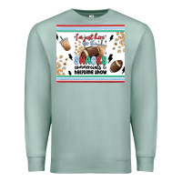 Seafoam i'm just here for the snacks Premium Sweatshirt - MaliasSmallBusiness
