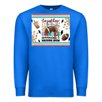 True Royal i'm just here for the snacks Premium Sweatshirt - MaliasSmallBusiness