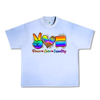 Grape Ice peace love equality Urban Heavy Tee - Zillion Design Studio
