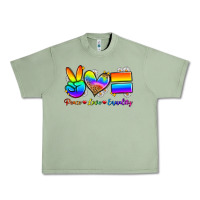 Oil Green peace love equality Urban Heavy Tee - Zillion Design Studio