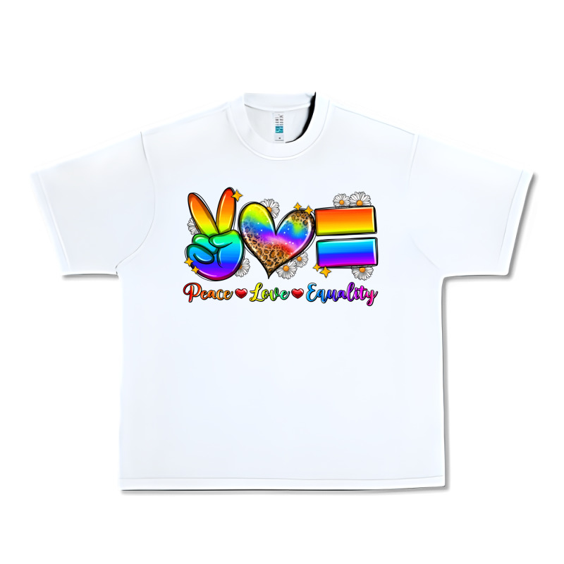Peace Love Equality Urban Heavy Tee by Zillion Design Studio | Teevron
