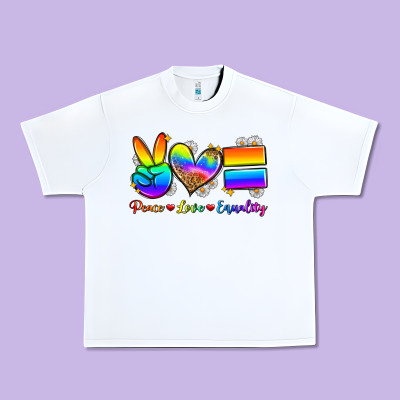 Peace Love Equality Urban Heavy Tee Designed By Zillion Design Studio