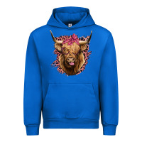 Cobalt Highland cow Urban Hoodie - Bettercallsaul