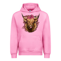 Fuchsia Pink Highland cow Urban Hoodie - Bettercallsaul