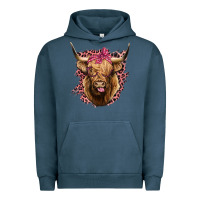 Pigment Midnight Navy Highland cow Urban Hoodie - Bettercallsaul