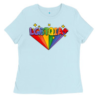 Baby Blue lgbtqıa  pride week Ladies Tee - AdoDesignShop