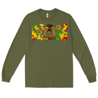 Army Green celebrate juneteenth libbey glass Long Sleeve Tee - HRA Design Shop