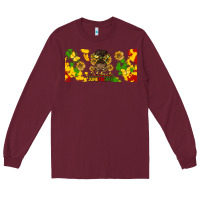 Burgundy celebrate juneteenth libbey glass Long Sleeve Tee - HRA Design Shop