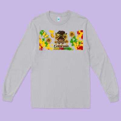 Celebrate Juneteenth Libbey Glass Long Sleeve Tee Designed By Hra Design Shop