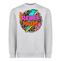Heather Grey rebel mom Heavyweight Sweatshirt - Zillion Design Studio