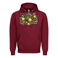 Burgundy lacrosse background Zipper Hoodie - JahusDesignShop