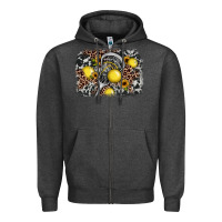 Charcoal Heather lacrosse background Zipper Hoodie - JahusDesignShop