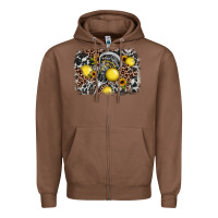 Chestnut lacrosse background Zipper Hoodie - JahusDesignShop