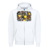 White lacrosse background Zipper Hoodie - JahusDesignShop