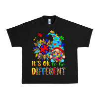 Black it's ok to be different autism gnome Urban Heavy Tee - Zillion Design Studio