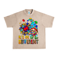 French Oak it's ok to be different autism gnome Urban Heavy Tee - Zillion Design Studio