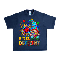Navy it's ok to be different autism gnome Urban Heavy Tee - Zillion Design Studio