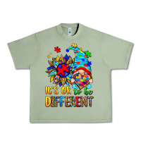 Oil Green it's ok to be different autism gnome Urban Heavy Tee - Zillion Design Studio