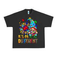 Pigment Black it's ok to be different autism gnome Urban Heavy Tee - Zillion Design Studio