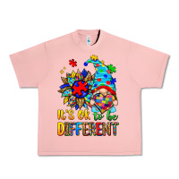 Salmon it's ok to be different autism gnome Urban Heavy Tee - Zillion Design Studio