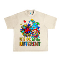Sandshell it's ok to be different autism gnome Urban Heavy Tee - Zillion Design Studio