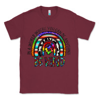 Burgundy in a world where you can be anything be kind Classic Tee - CowhideDigitalArt